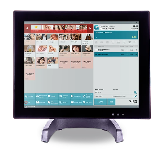 software faturação cabeleireiros e gabinetes de estética